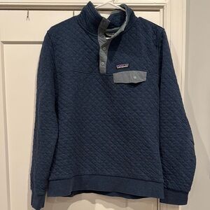 Patagonia Navy Quilted Pullover